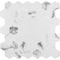 Msi Statuario Hexagon SAMPLE Glazed Porcelain Mesh-Mounted Mosaic Tile ZOR-PT-0109-SAM - alternate 1